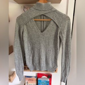Michael Kors CutOut MockNeck Cashmere Sweater